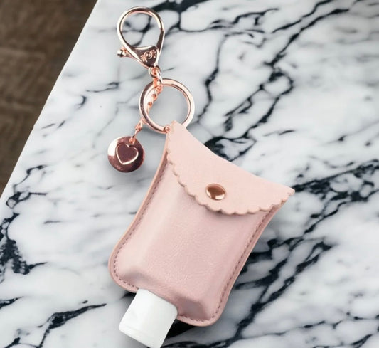 Blush Cute 'n Clean Hand Sanitizer Charm Keychain