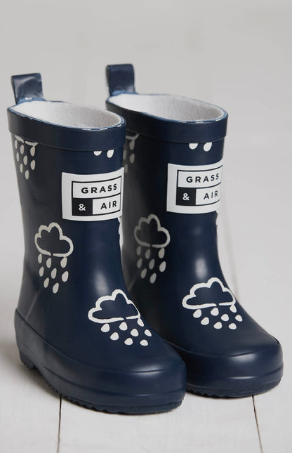Navy Color Changing Rain Boot