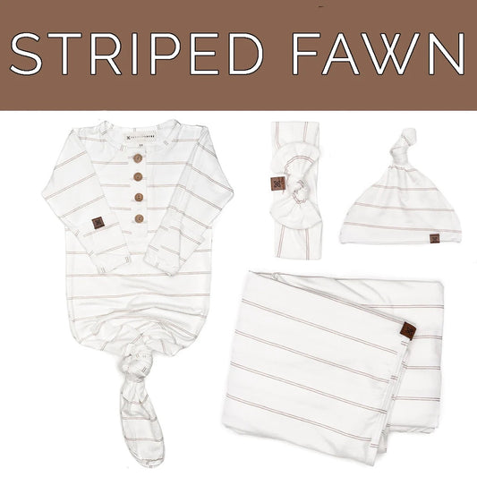 Striped Fawn Newborn Essentials Bundle