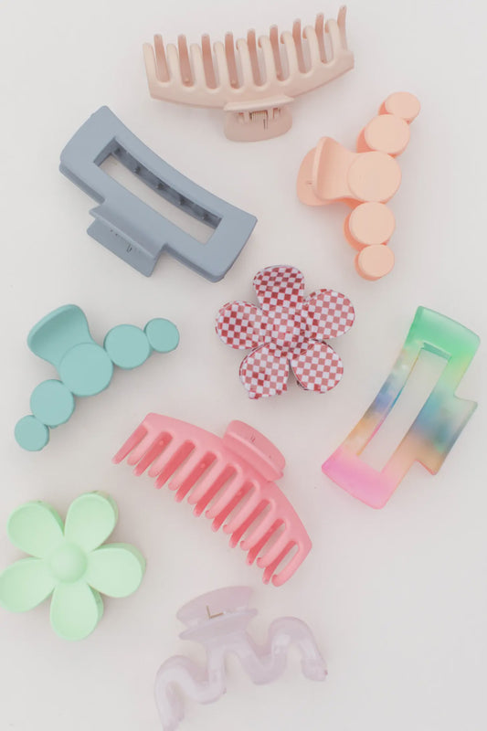 Assorted Spring Claw Hair Clips