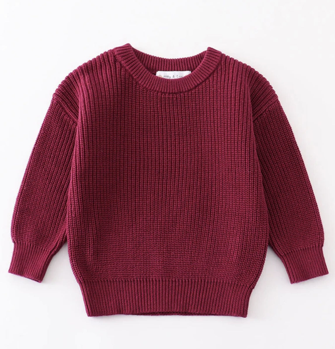 Knit Sweater in Plum