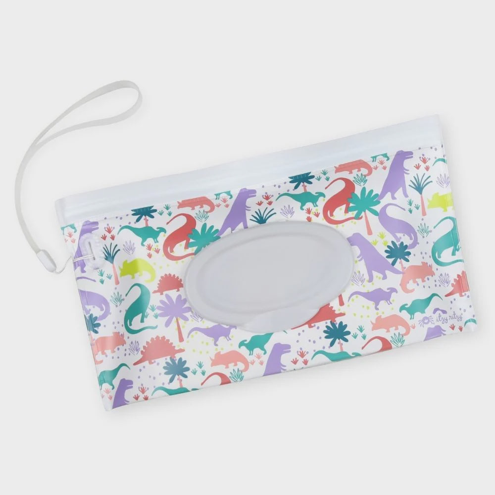 Take & Travel™ Pouch Reusable Wipes Cases - Darling Dinos