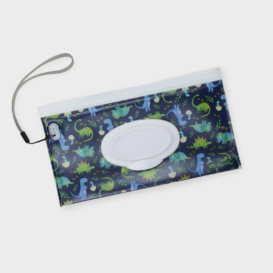 Take & Travel™ Pouch Reusable Wipes Cases - Raining Dinos